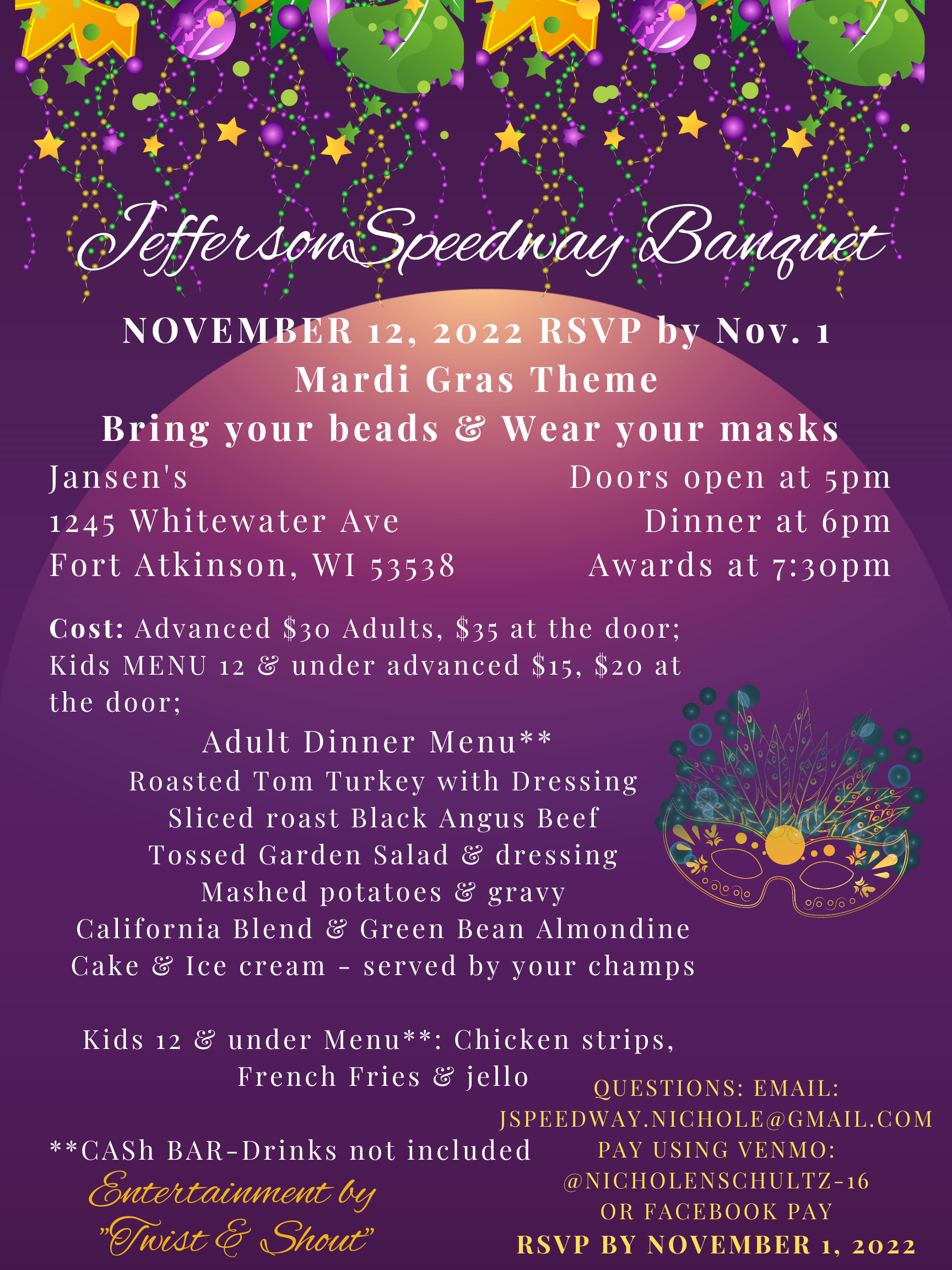 Jefferson Speedway Banquet November 12, 2022