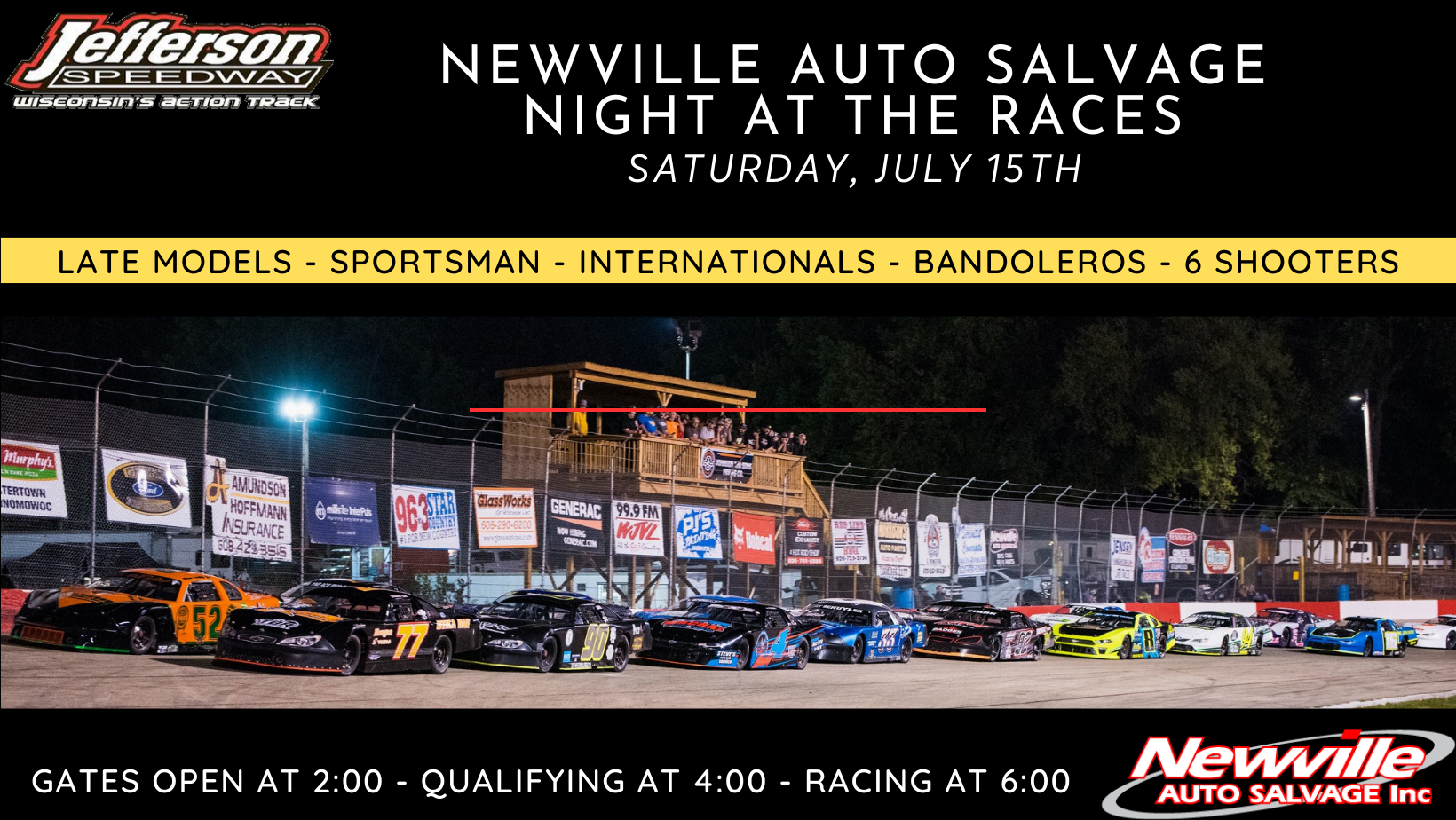 Newville Auto Salvage Night! – Regular Program